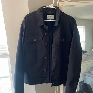 Black Goodfellow jean jacket size medium